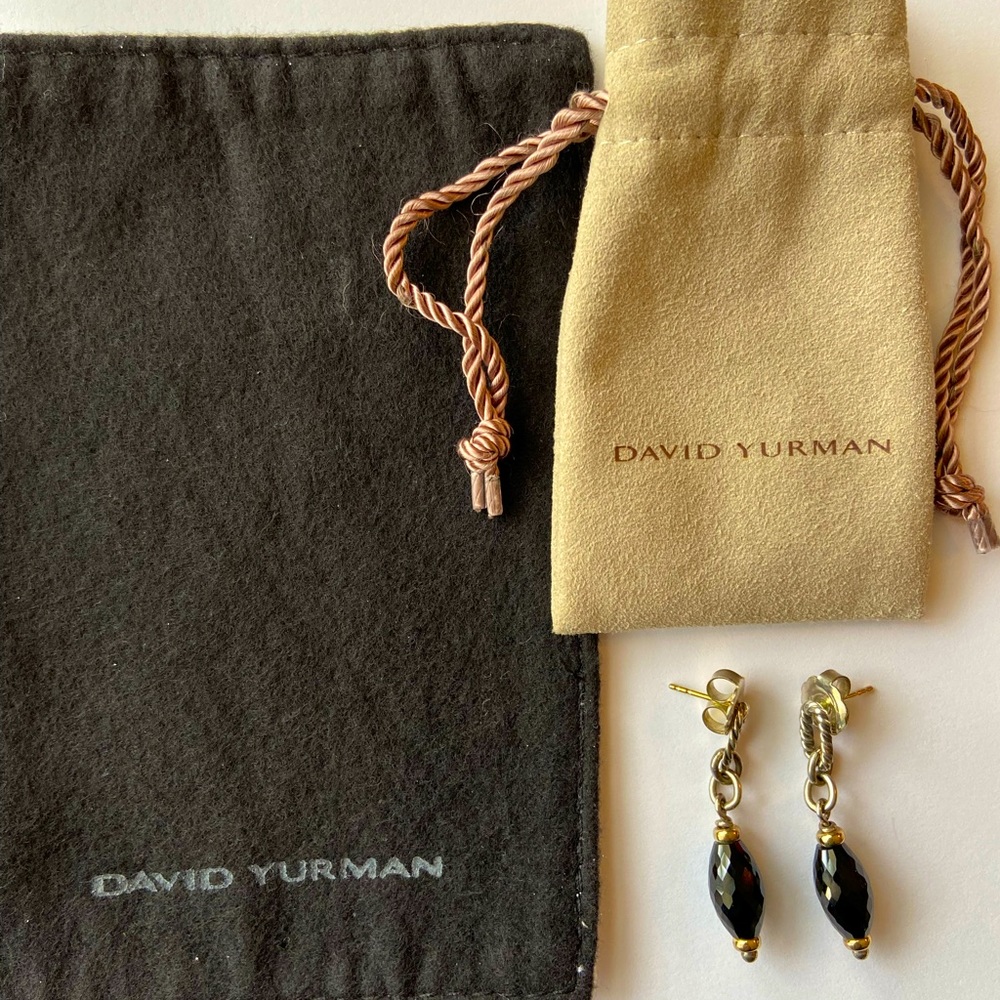 David Yurman Black Onyx Figaro Earrings
